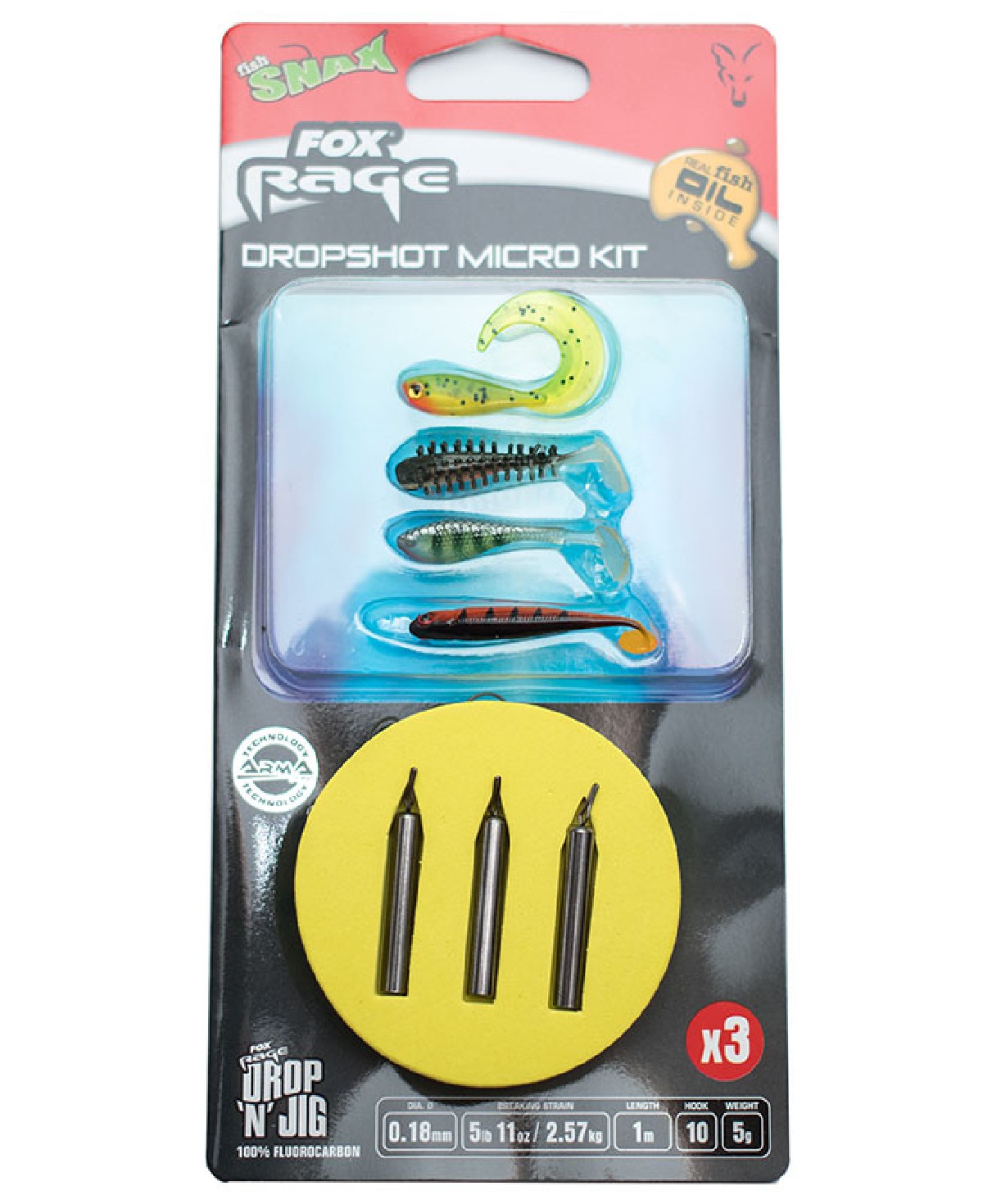Rage dropshot micro kit 5gr 0.18mm | Dropshotonderlijnen