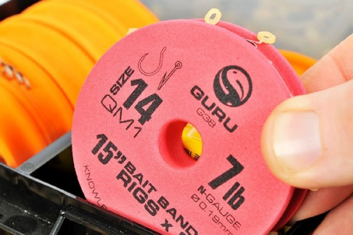 Guru Bait Bands Qm1 Ready Rig 38cm/15inch (0.22/size 12)