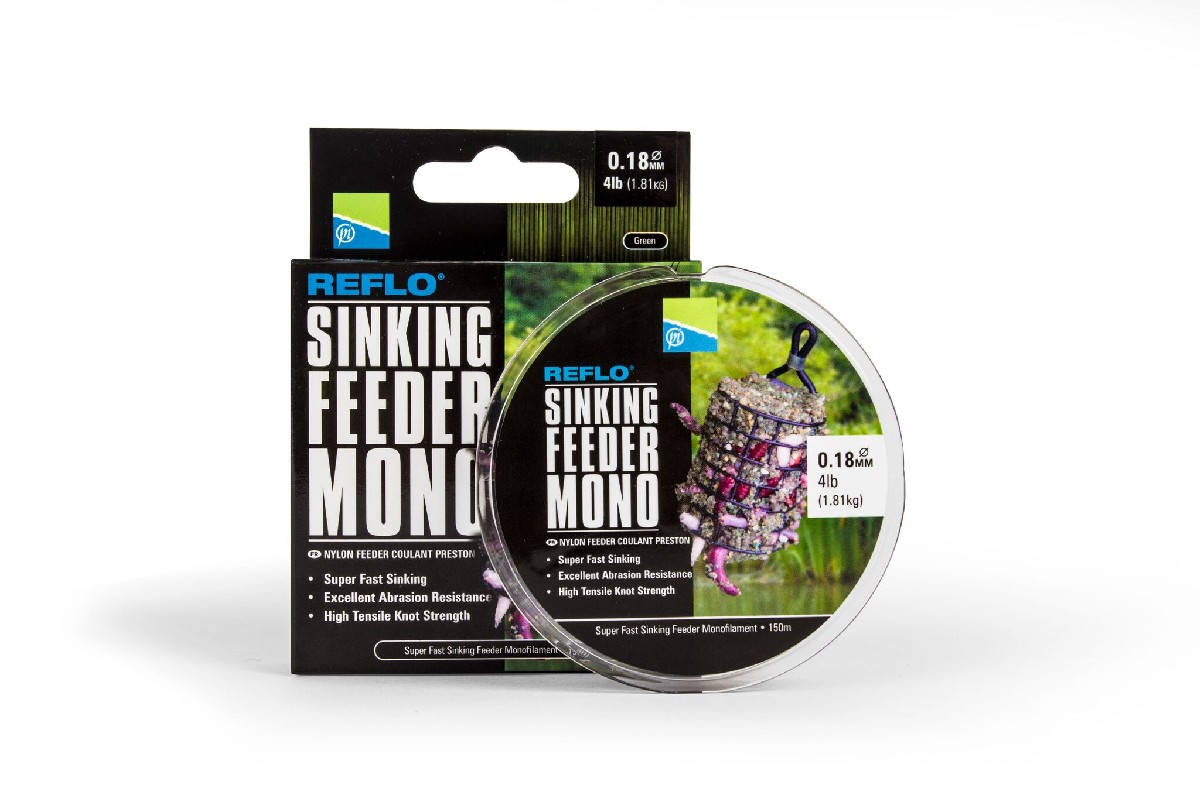 Preston Reflo Sinking Feeder Mono 150m 0.16 mm 3 lbs Preston Reflo Sinking Feeder Mono 150m 0.16 mm 3 lbs
