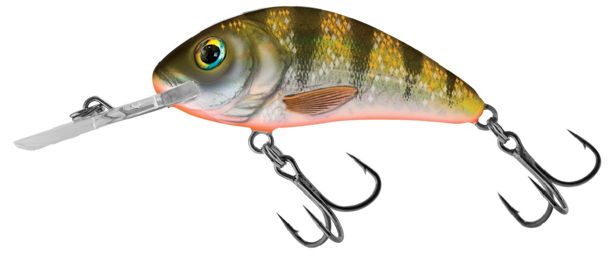Salmo Rattlin Hornet Floating 5.5Cm Yellow Holographic Perch