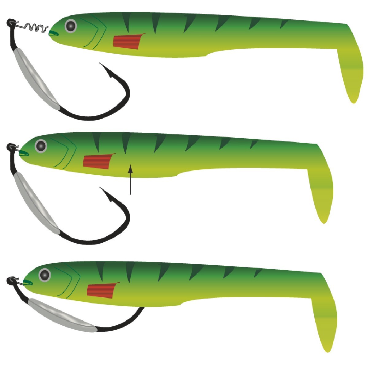 Gamakatsu Worm EWG Weighted Hooks 6/0 - 7 gr