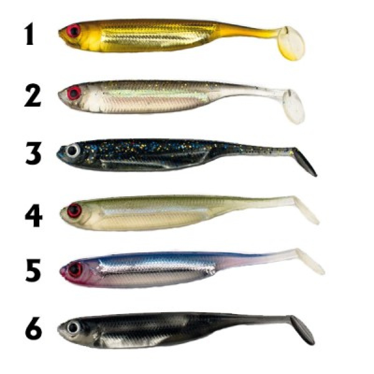 Behr Dropshot Minnow 8cm Golden Glitter 5st