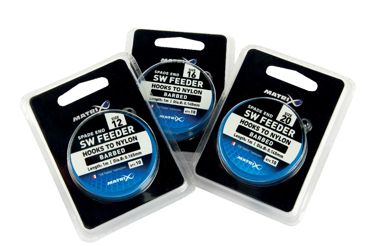 Matrix SW Feeder Hooks to Nylon Barbed 1m