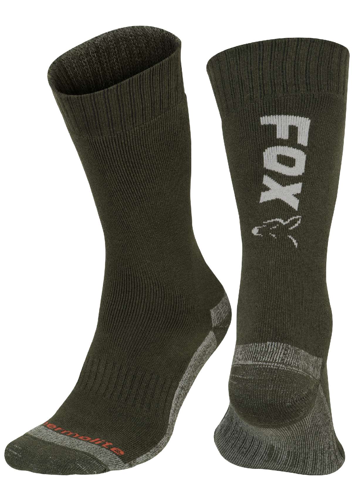 Fox Thermolite Long Socks Green & Silver (Thermosokken)