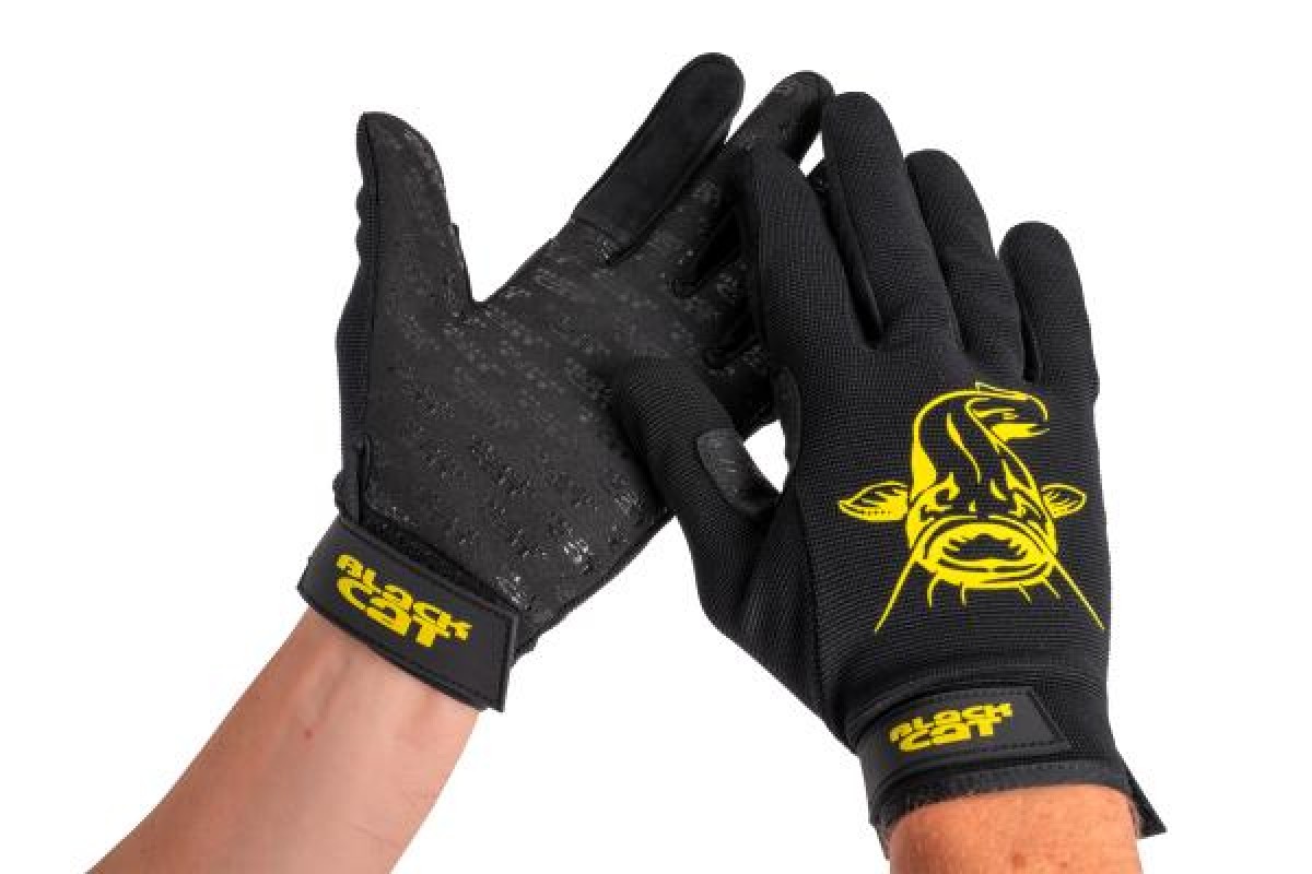 Black Cat Gripper Gloves Medium