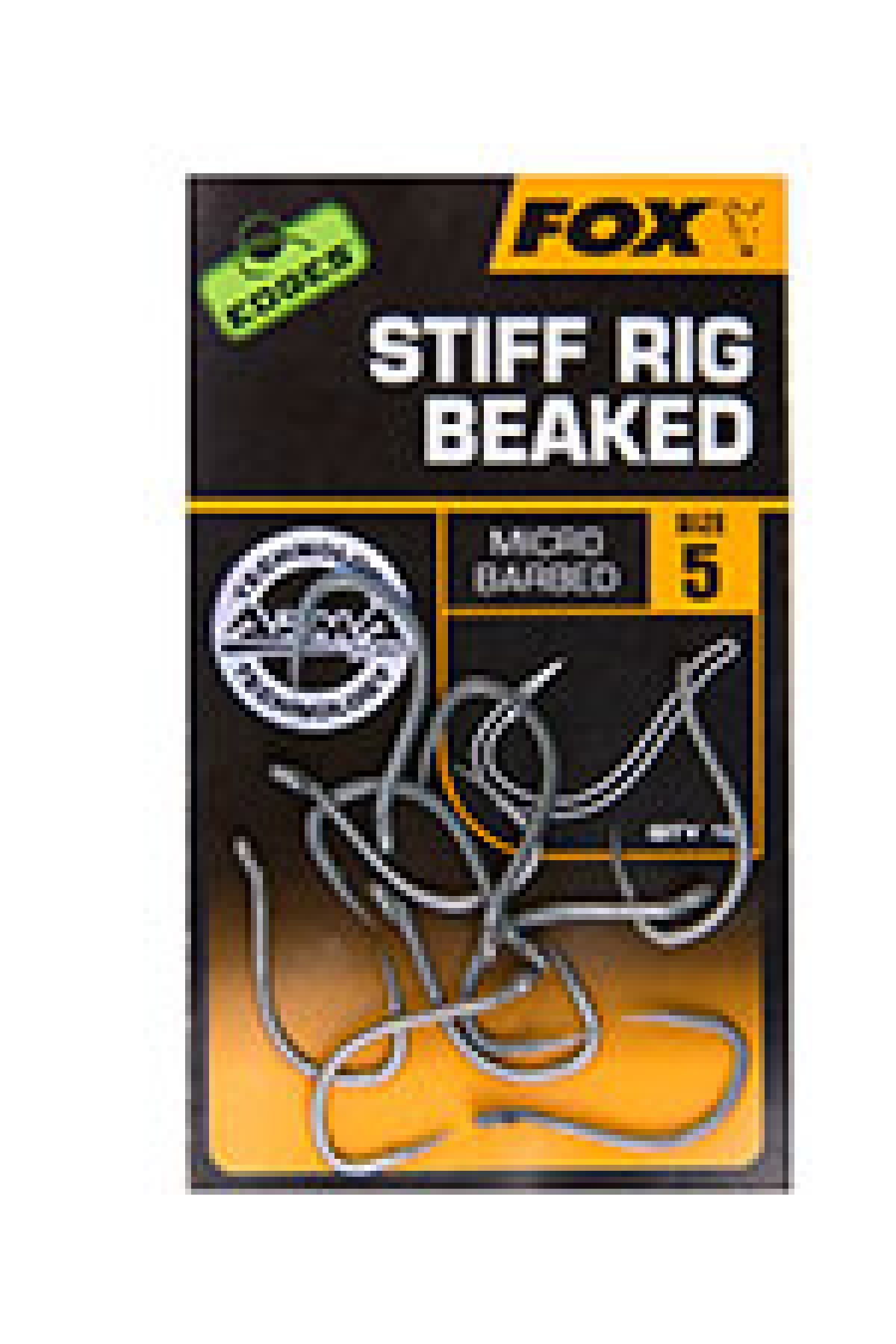 Fox Edges Stiff Rig Beaked Hook Size 5 | End Tackle
