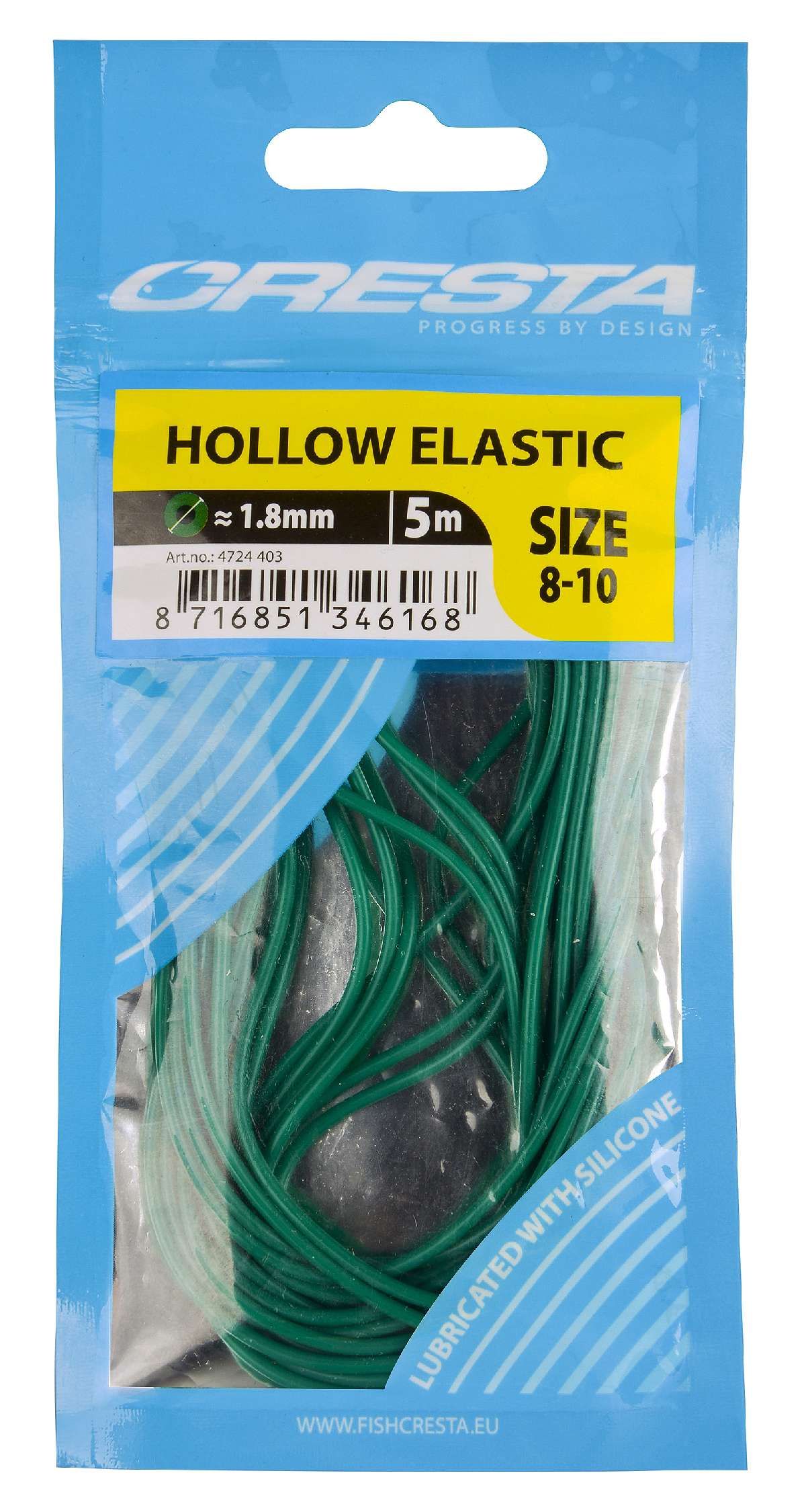 Cresta Hollow Elastic 1.8 mm  5 m  green