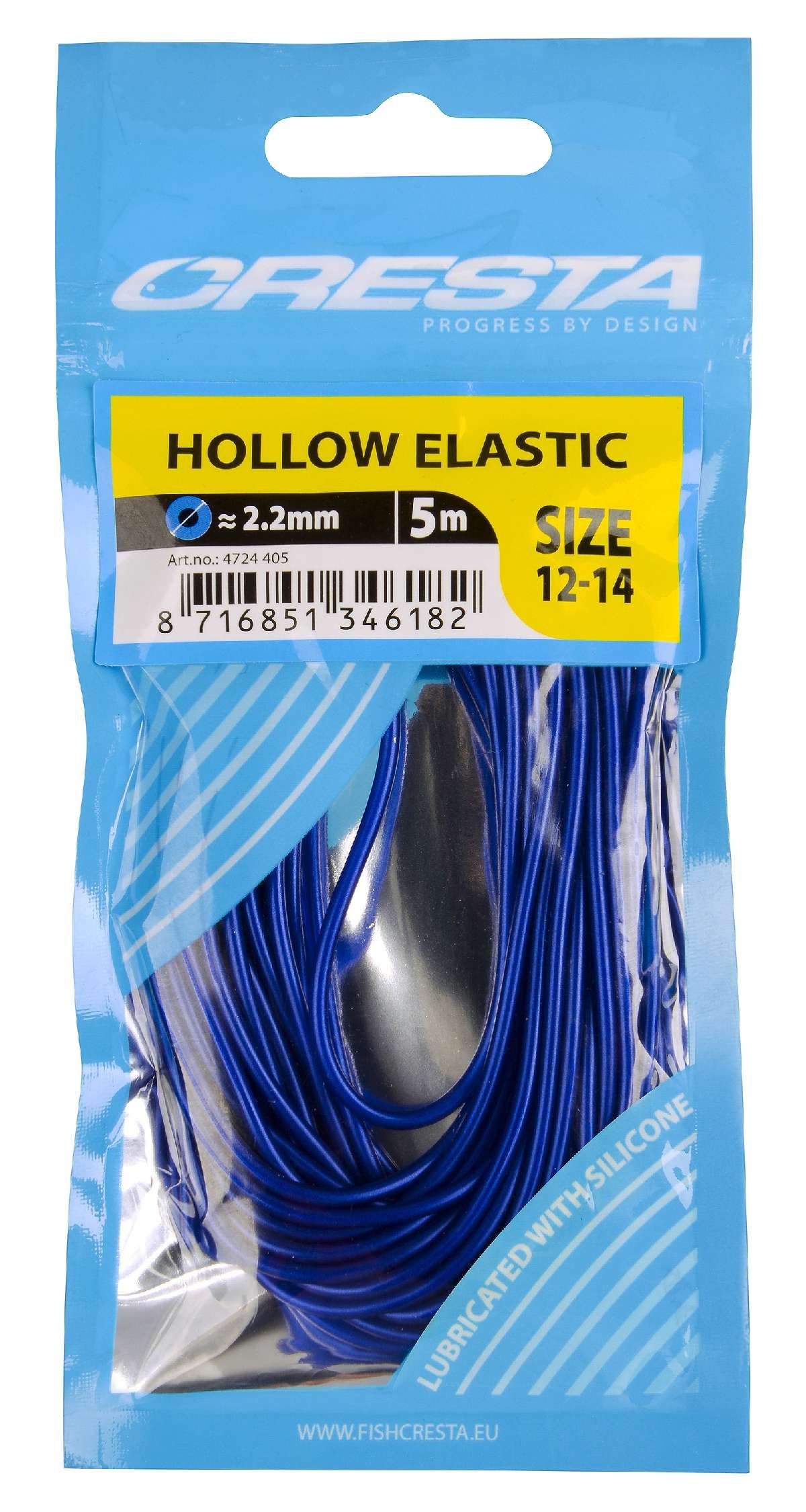 Cresta Hollow Elastic 2.2 mm  5 m Blue