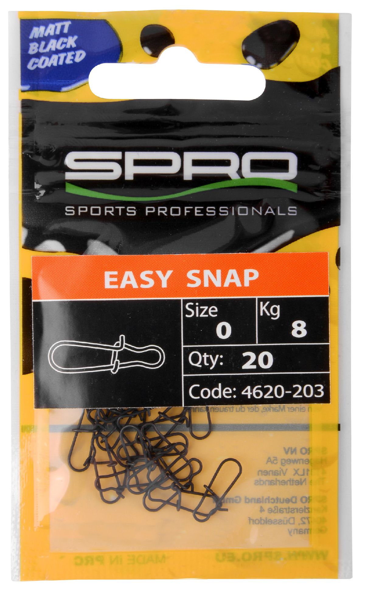 Spro Mb Easy Snap 000 - 20St.