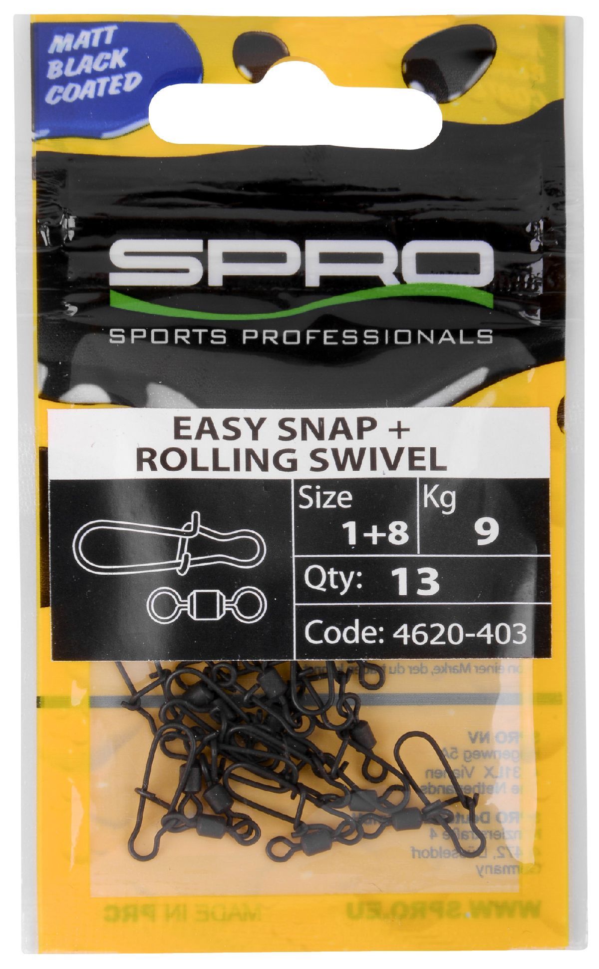 Spro Mb Easy Snap + Rg Swivel 3+5 - 10St.