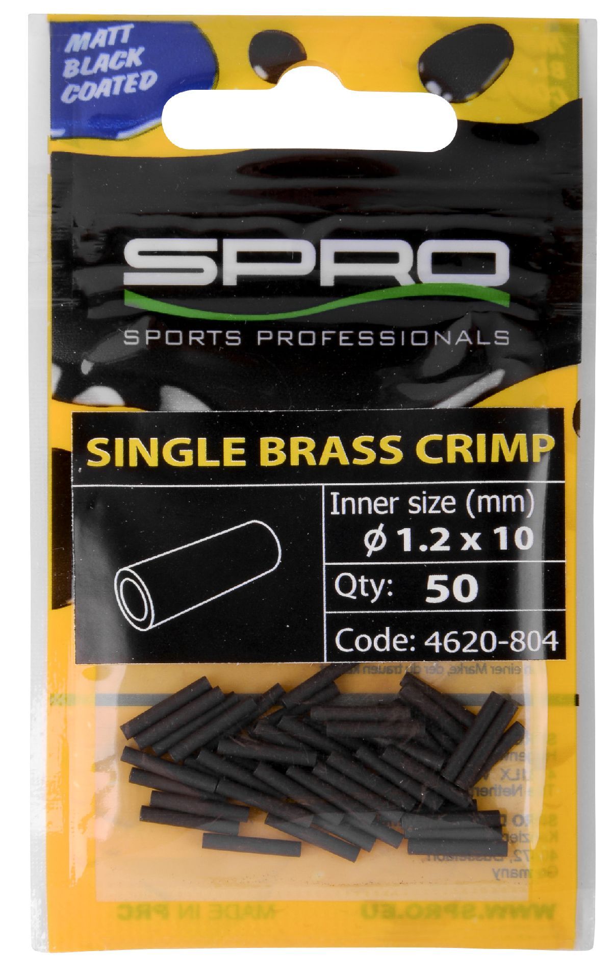 Spro Mb Single Brass Crimp 10mm 0.8mm 50St.