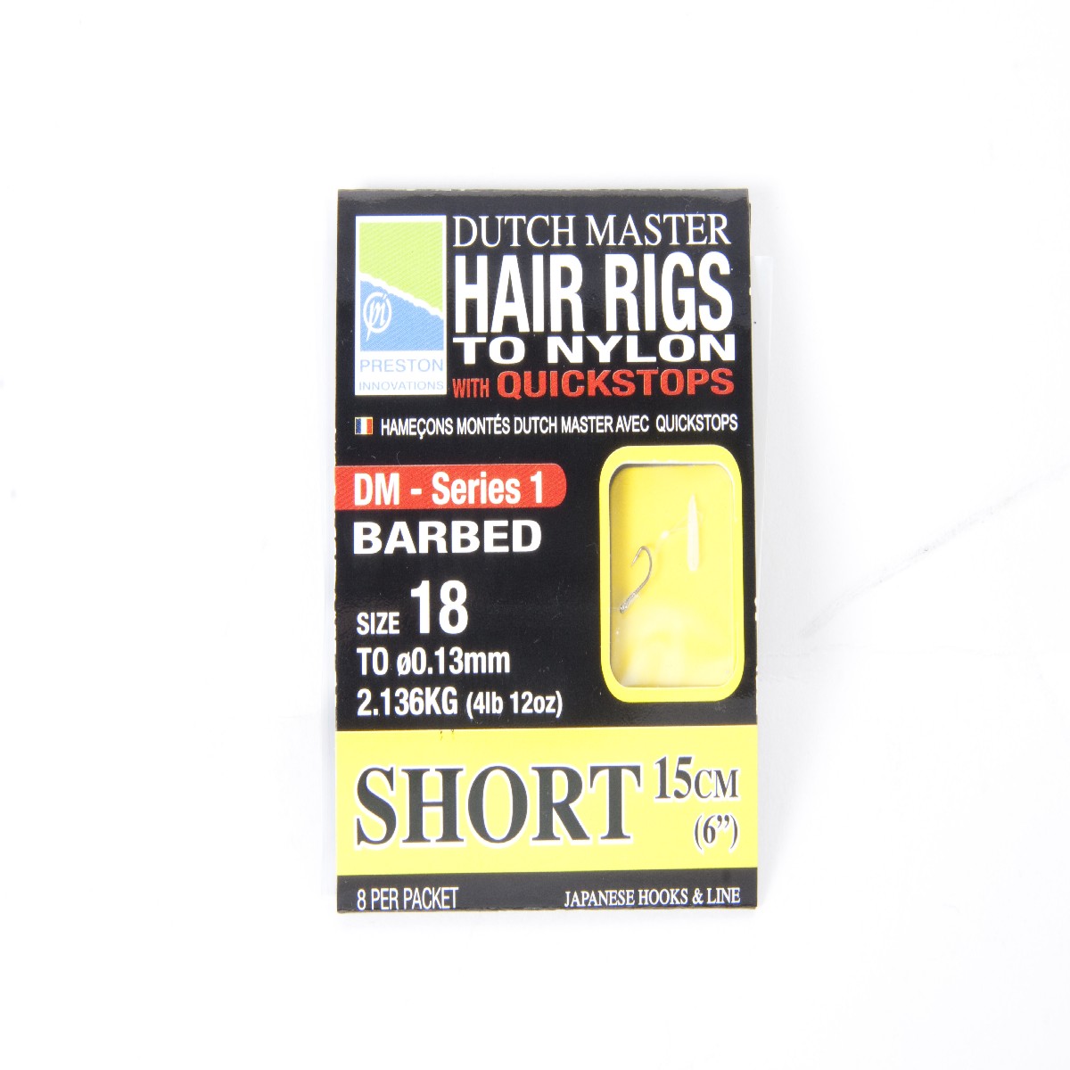 Preston Dutch Master Quick Stop Hair Rig 15cm/6inch