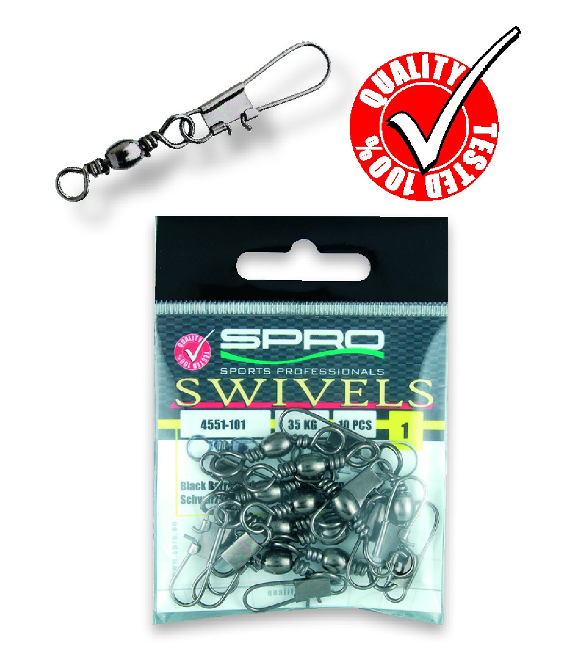 Spro Barrel Swivel + Interlock 1 35kg Spro Barrel Swivel + Interlock 1 35kg