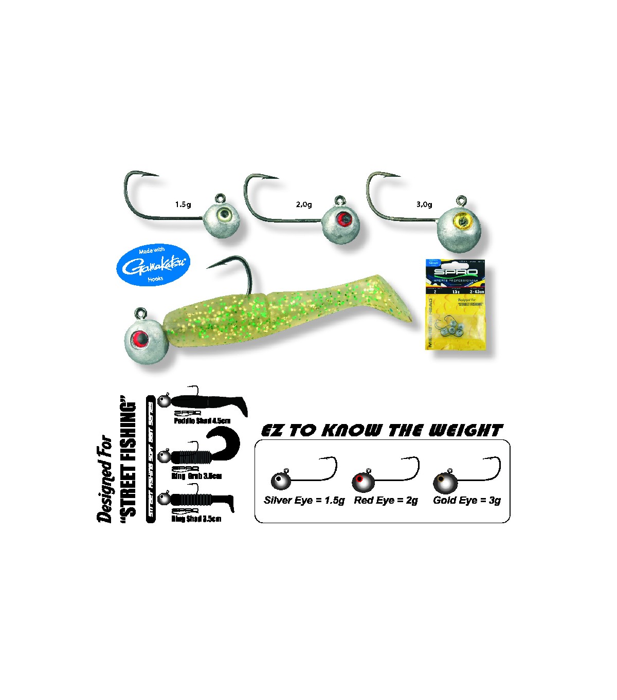 Spro Micro Jig Head #4 1.5 gr