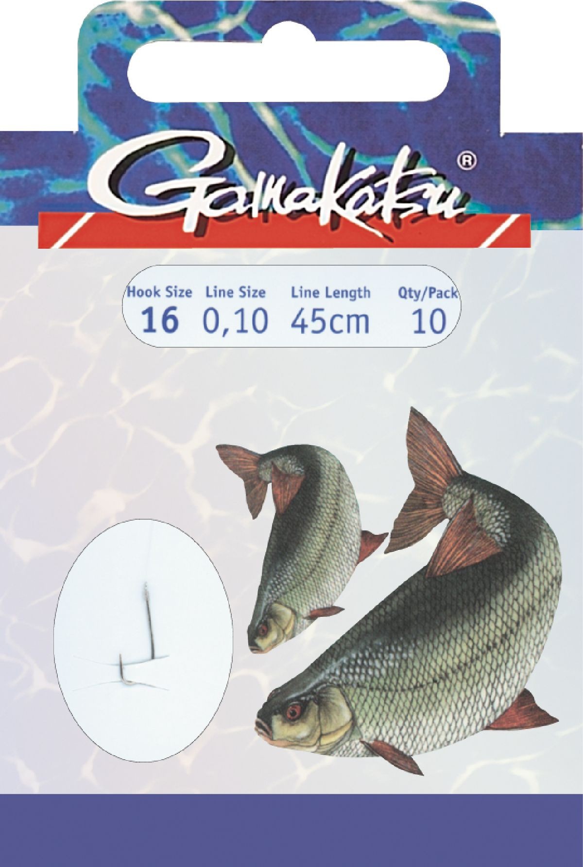 Gamakatsu Hook Bkd-1050N Roach 70 Cm 16-010 mm, 10 st