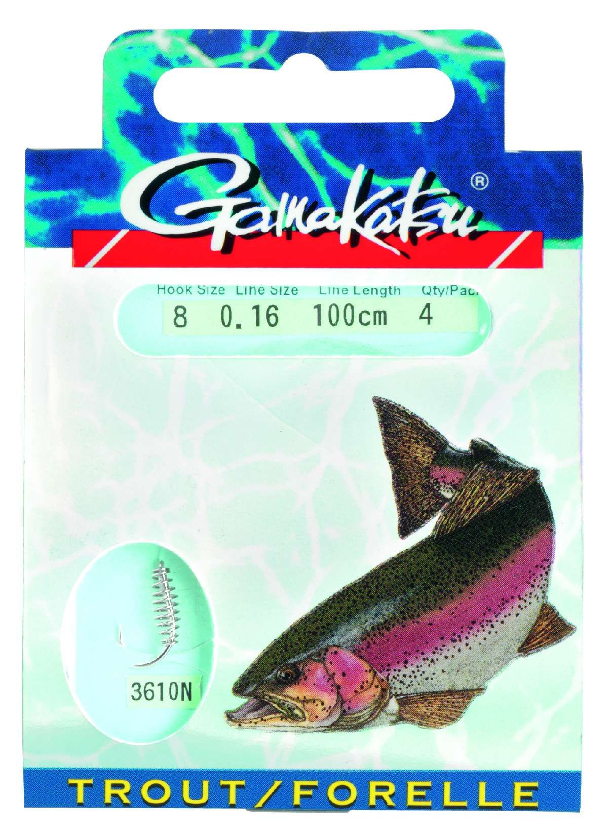 Gamakatsu Bkd-3610N Trout Spiral 60Cm 08-020 mm