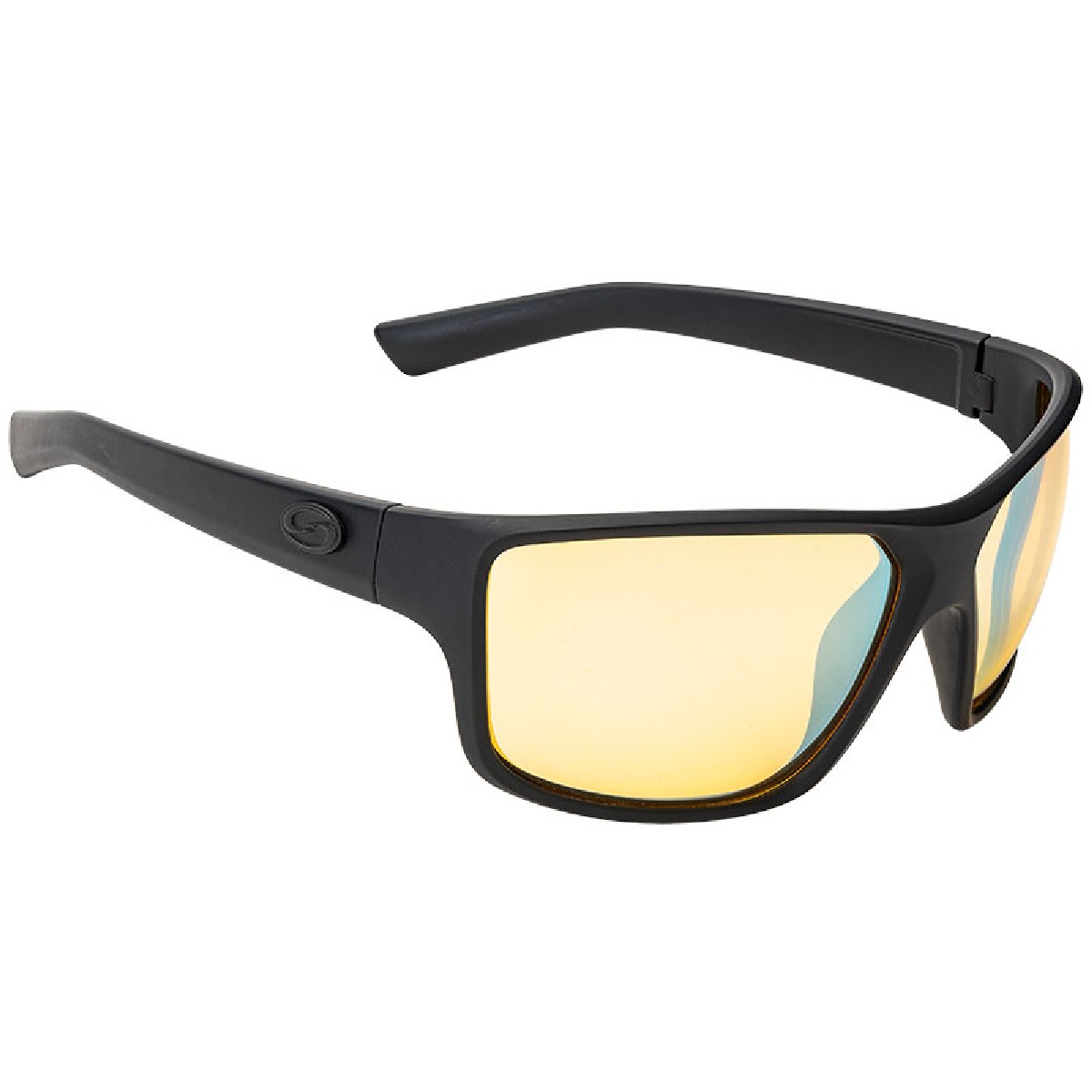 Strike King S11 Matte Black Frame Yellow Silver Mirror Lens