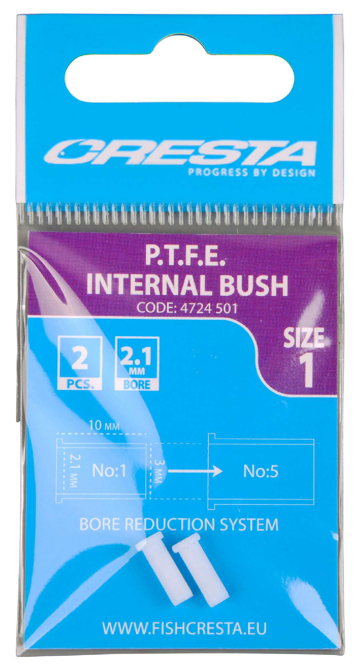 Cresta Ptfe Bush Internal Size 1 / 2.10 mm