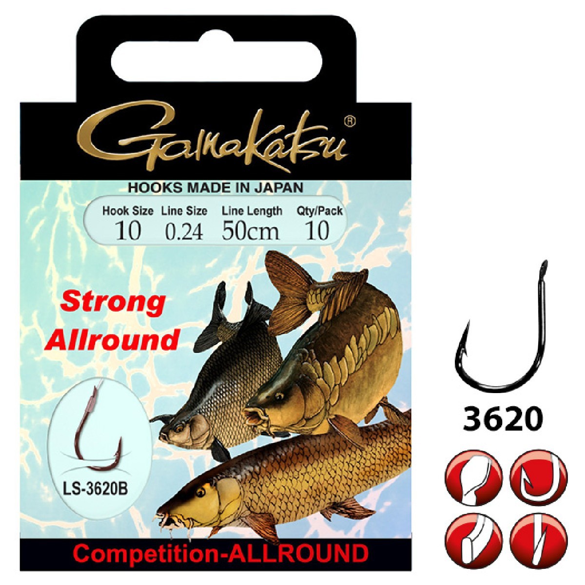 Gamakatsu Bkd-Allround Strong 50Cm 8 0,24 mm