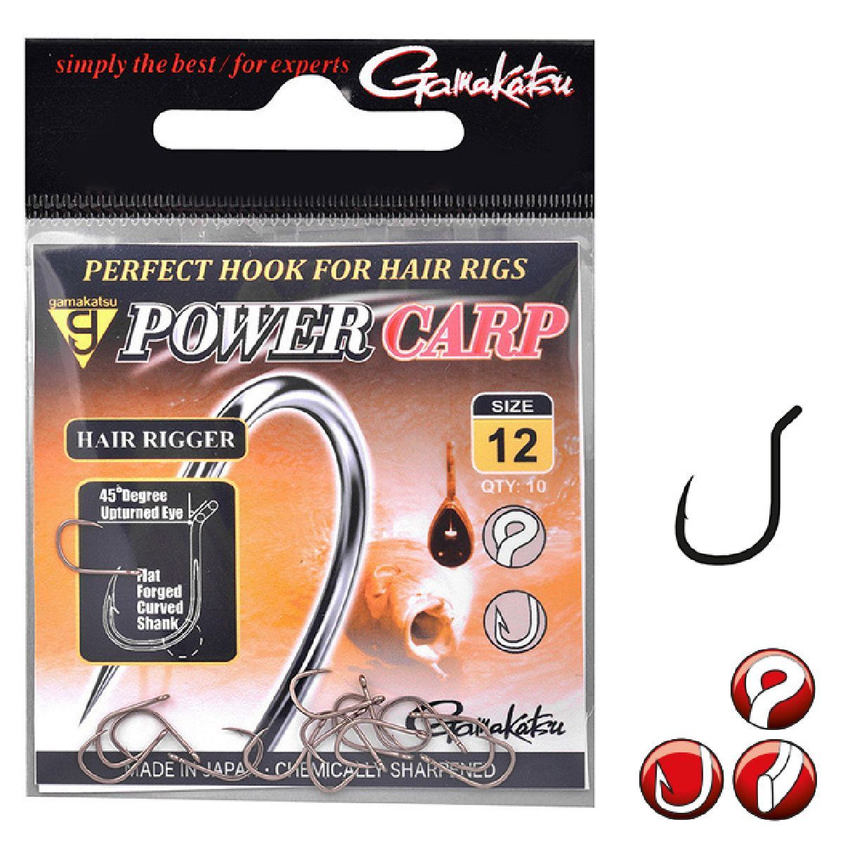 Gamakatsu Power Carp Hair Rigger 16 Gamakatsu Power Carp Hair Rigger 16