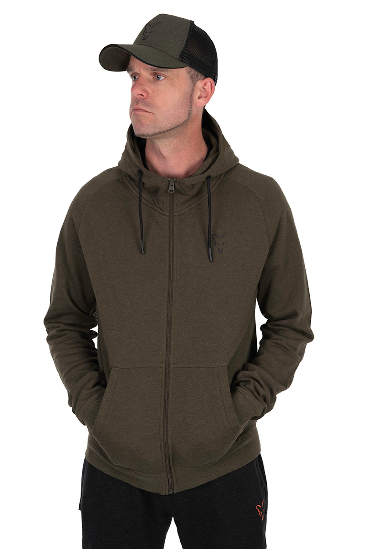 Fox Collection Lightweight Hoody Green & Black XX-Large