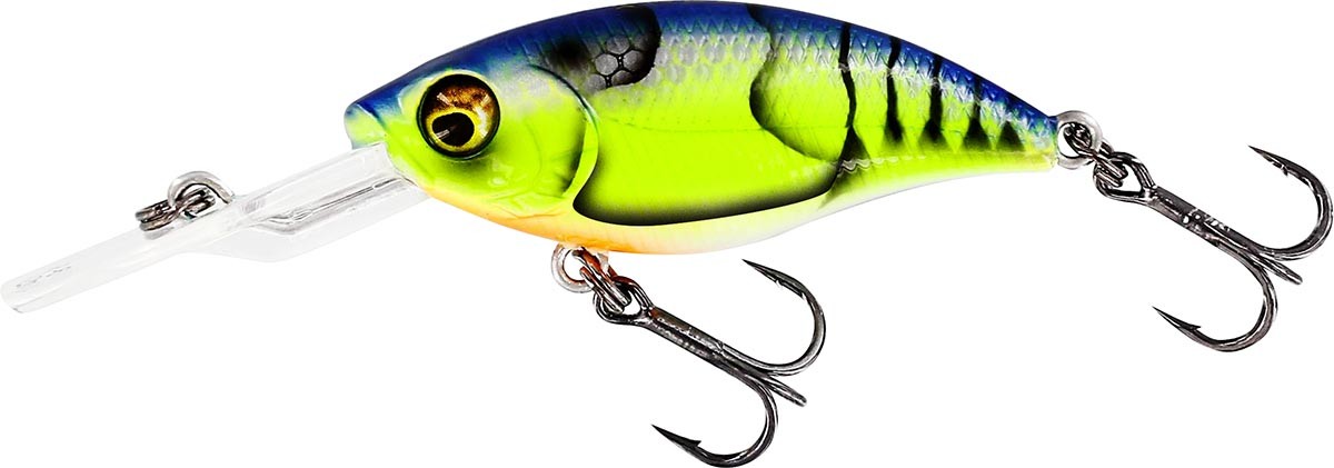 Westin BuzzBite Crankbait 4cm 4Gr Low Floating Chartreuse Blue