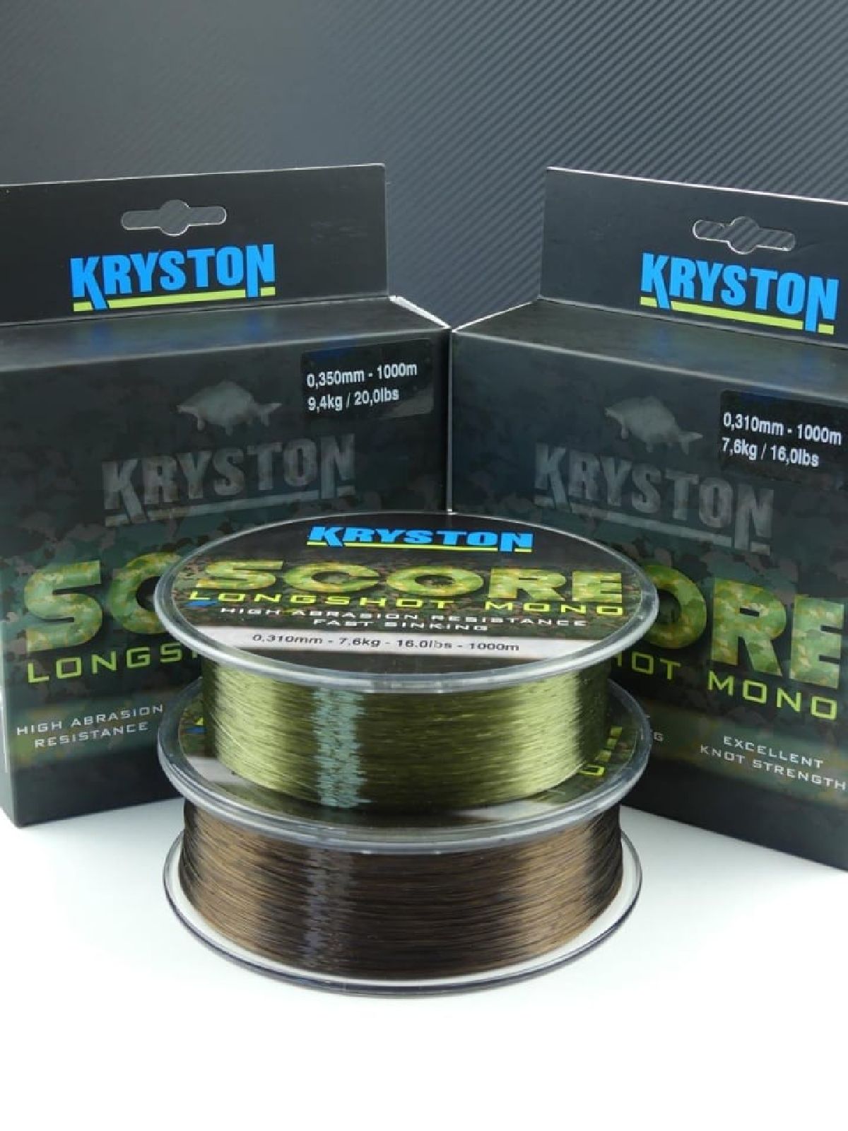 Kryston Score Super Grade Dark Brown 0,375mm 23lb 1000m Kryston Score Super Grade Dark Brown 0,375mm 23lb 1000m