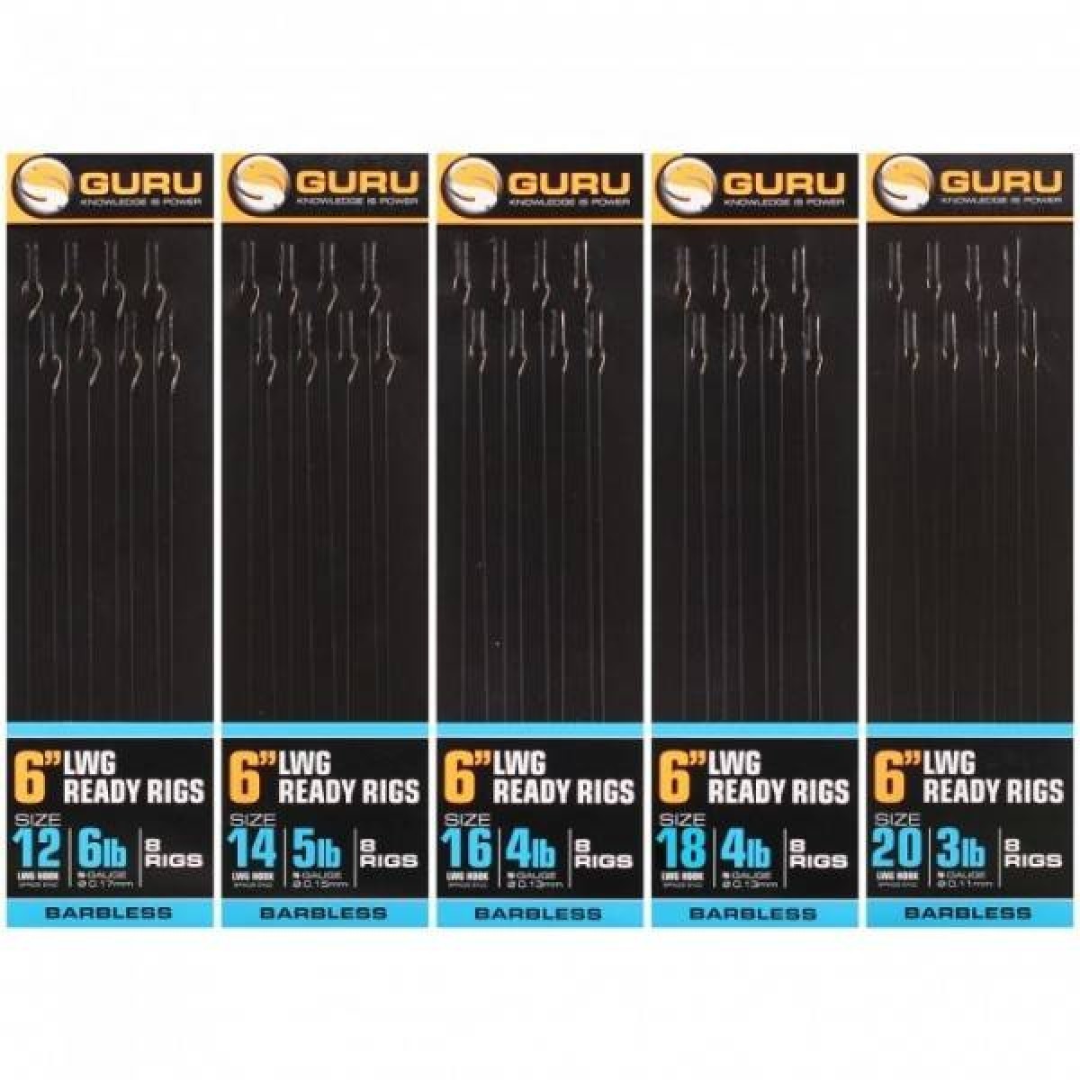 Guru LWGS Pole Rigs 15Cm Size 14 - 0,15 mm
