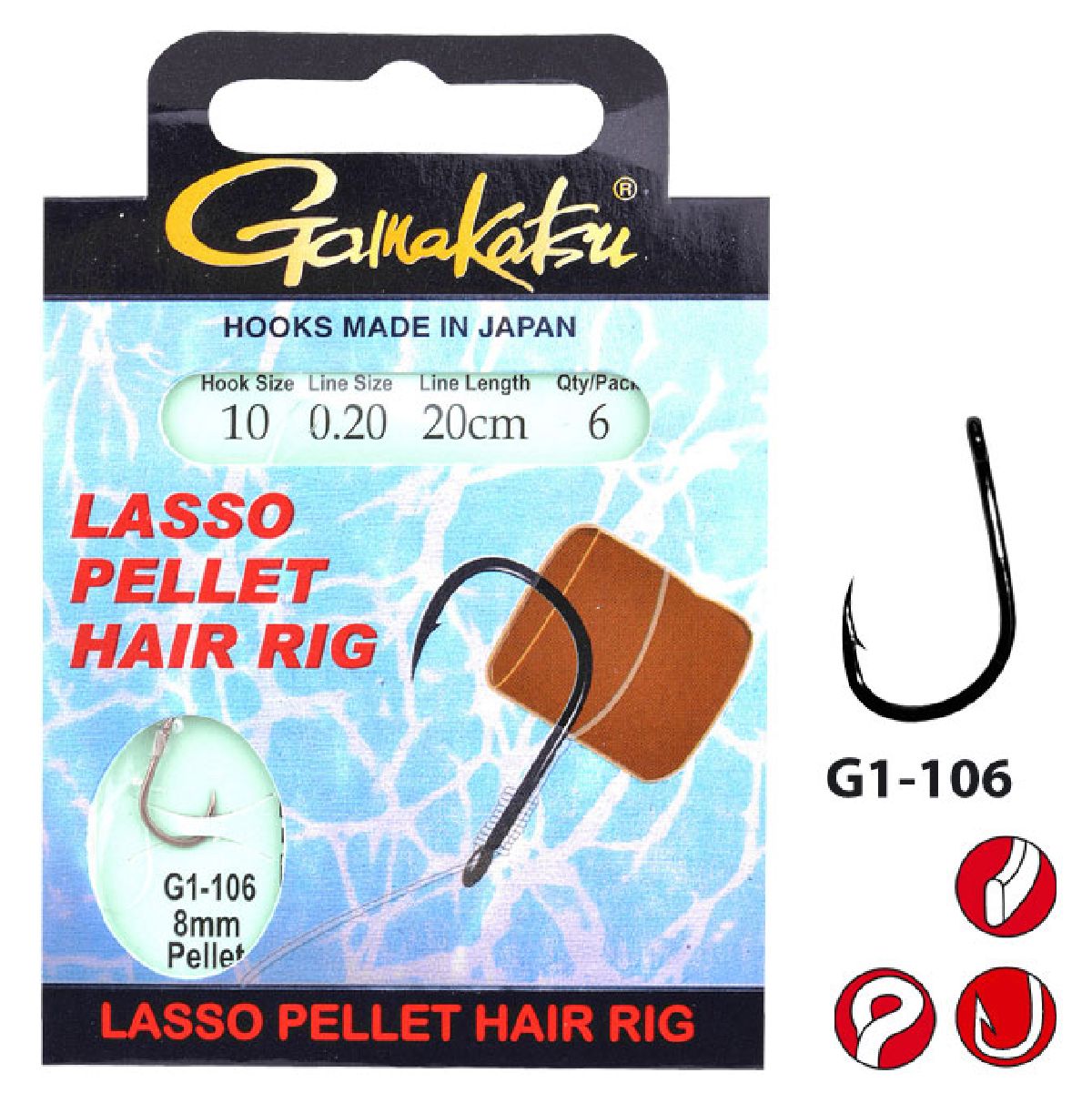 Gamakatsu Bks-Lasso Pellet Hair 20Cm