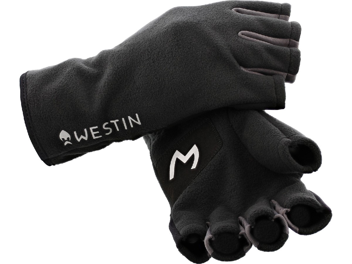 Westin Half Fleece Gloves Carbon Black Medium Westin Half Fleece Gloves Carbon Black Medium