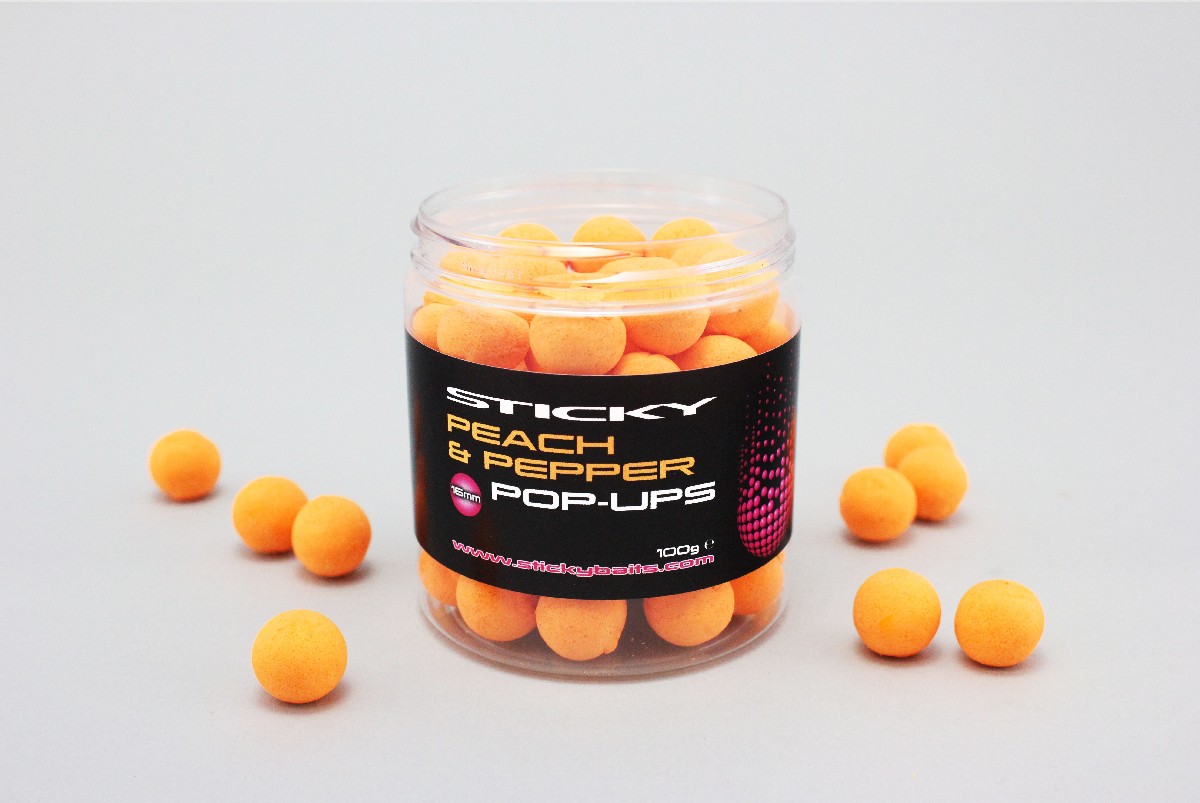 Sticky Baits Peach & Pepper Pop-Ups 12 mm 100 gr