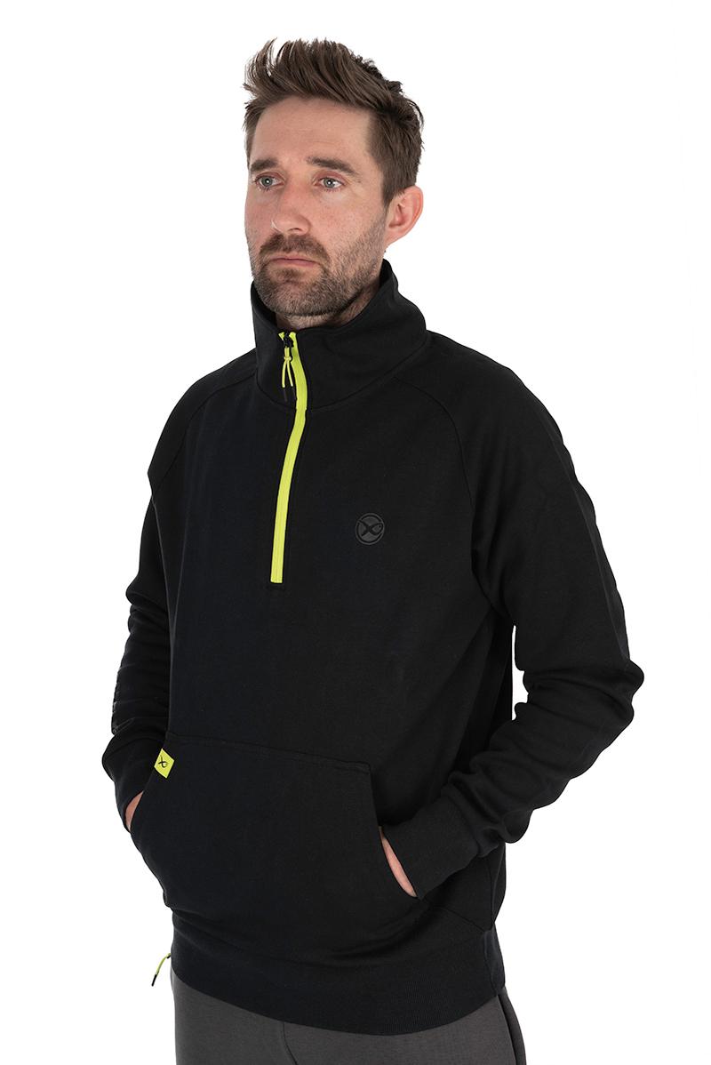 Matrix 1/4 Zip Sweat Black / Lime (Black Edition) XXX-Large