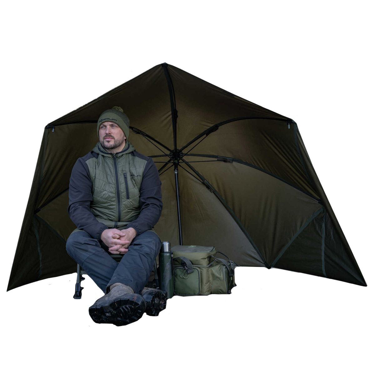 Korum Progress Graphite Brolly 50inch