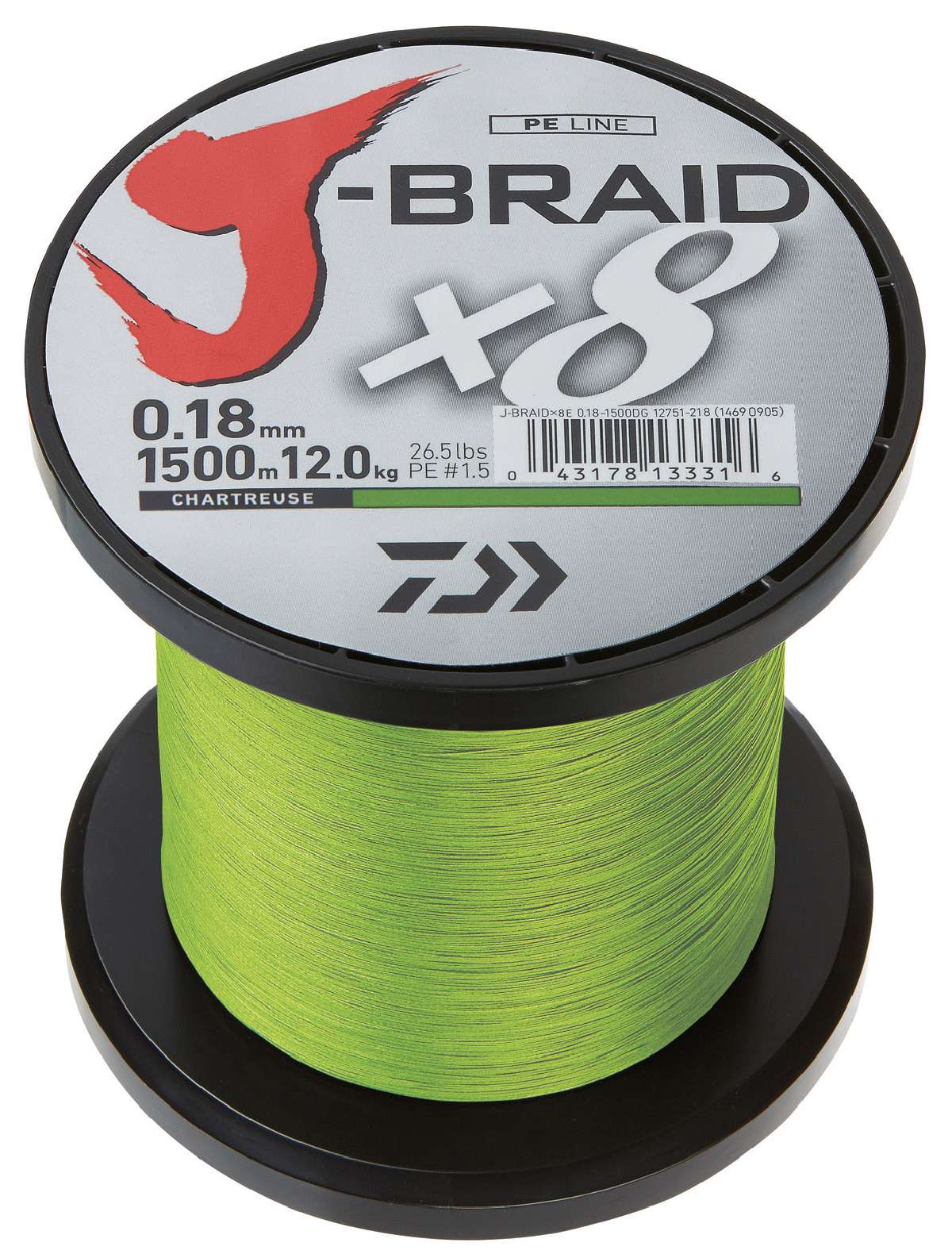 Daiwa J-Braid X8E chartreuse 100m 0.06 mm 4kg