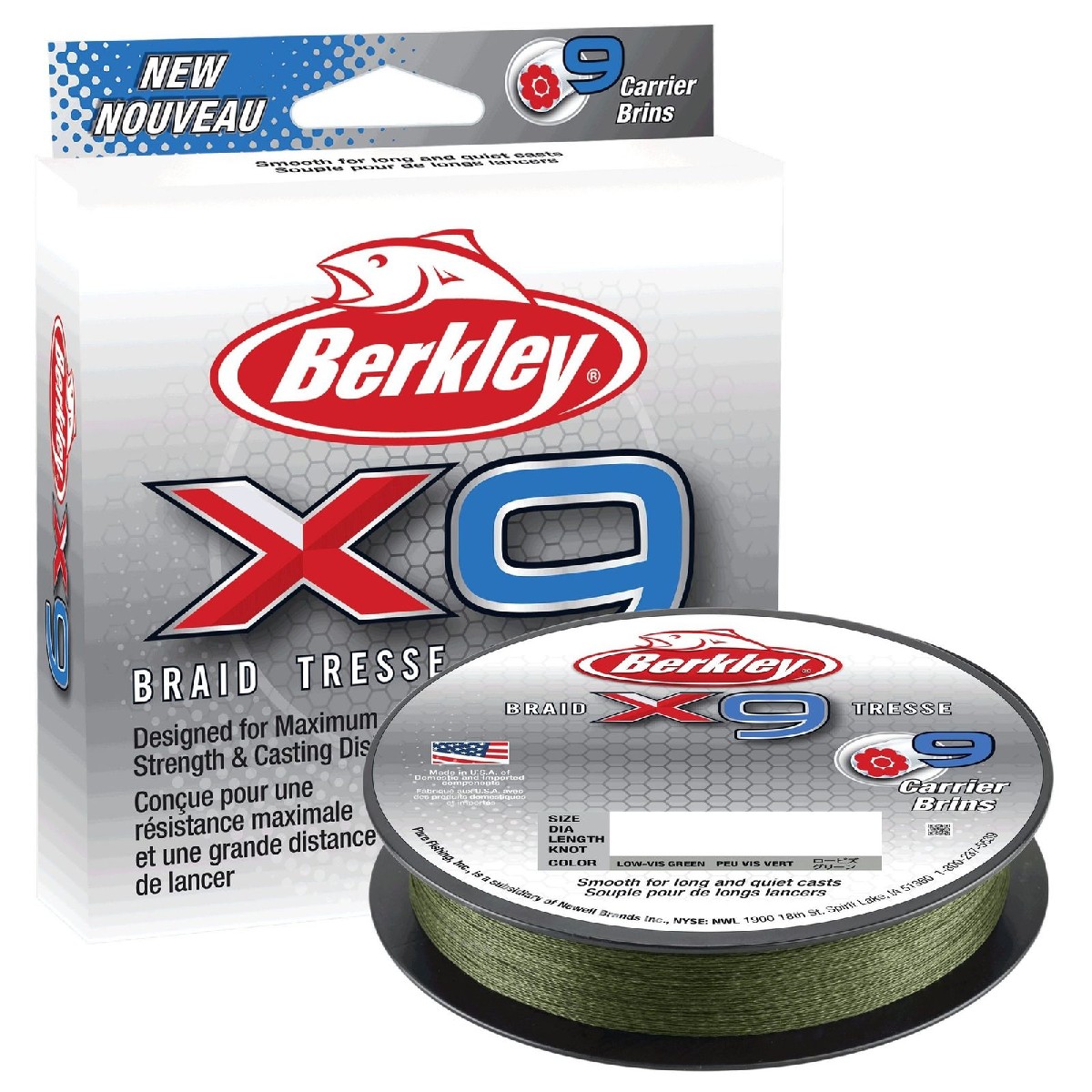 Berkley X9 Braid Low Vis Green 150m