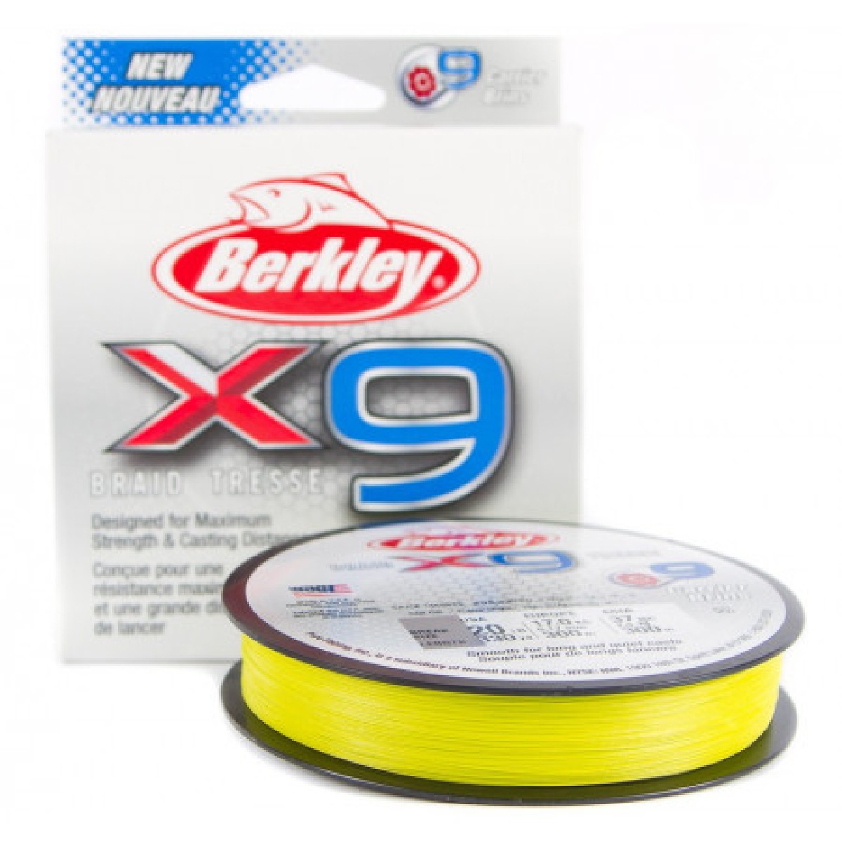 Berkley X9 Braid Fluro Green 150m