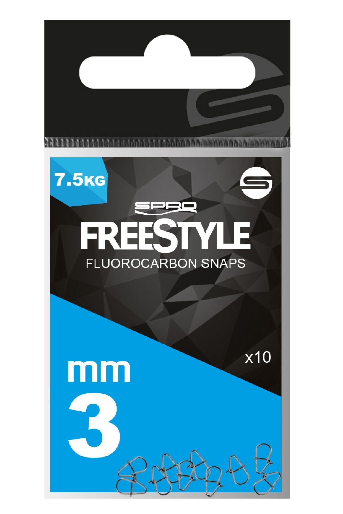 Spro Freestyle Reload Fluoro Snaps 10St. 3.5 mm