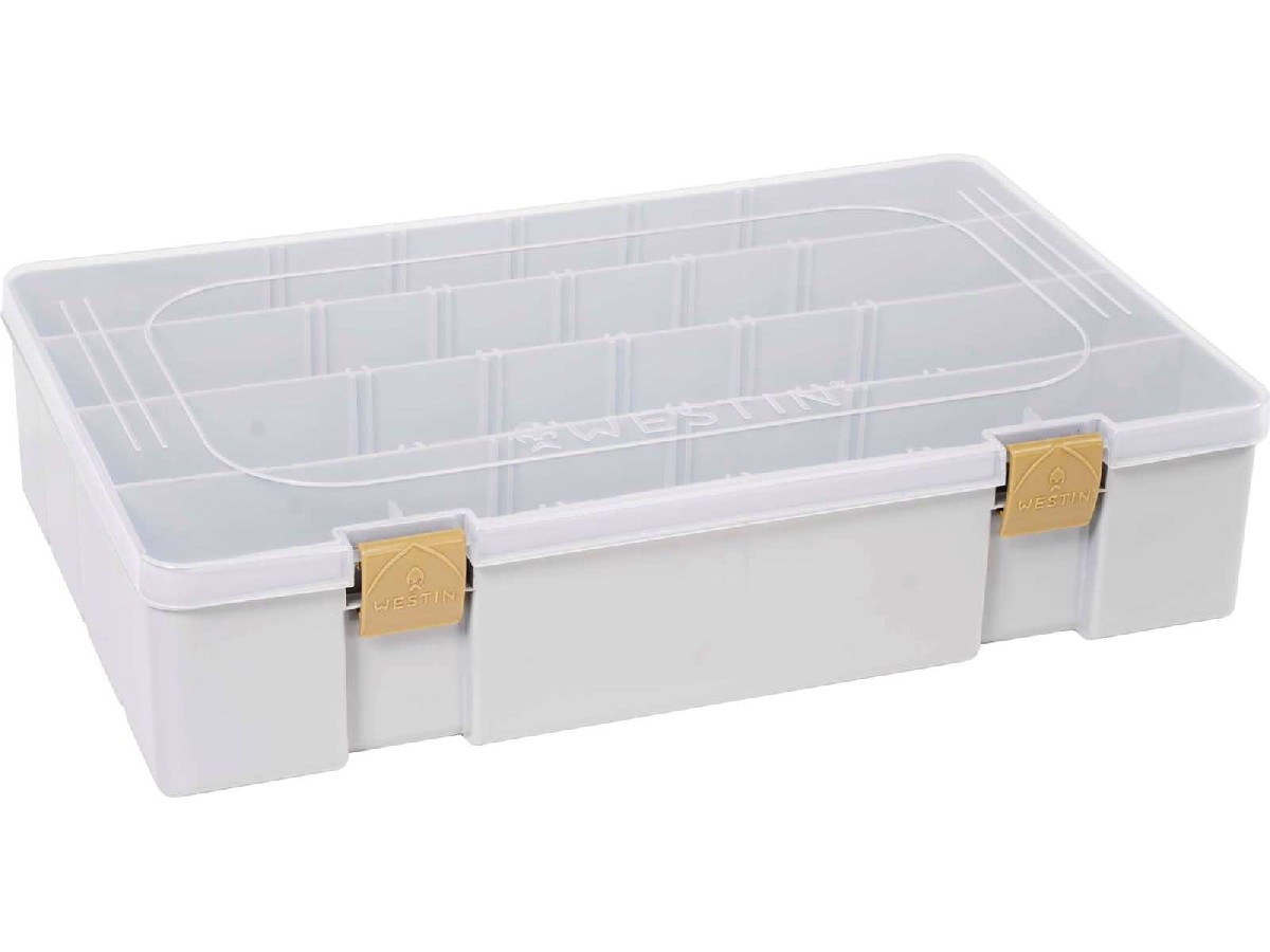 Westin W3 Tackle Box Compartmens Grey & Clear 36x22,5x8 cm