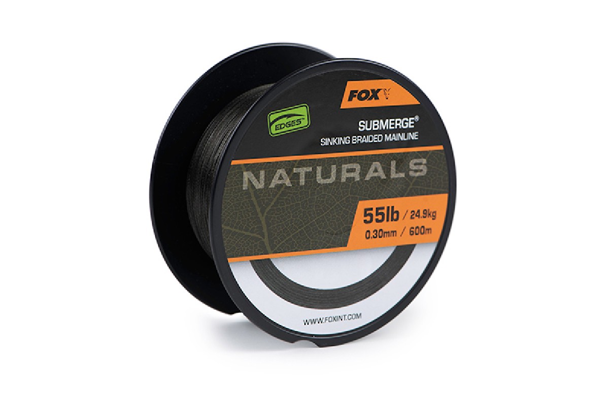 Fox Submerge Naturals Sinking Braid X 600m / 0.38mm / 65lb