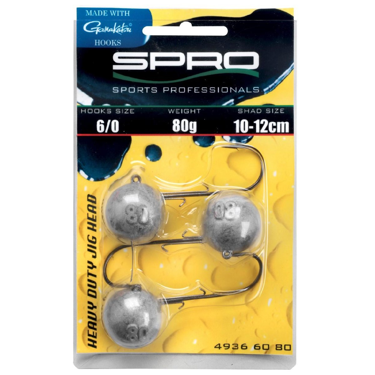 Spro - HD Jighead | Loodkop | Maat 6/0 | 50g | 3st - Zilver