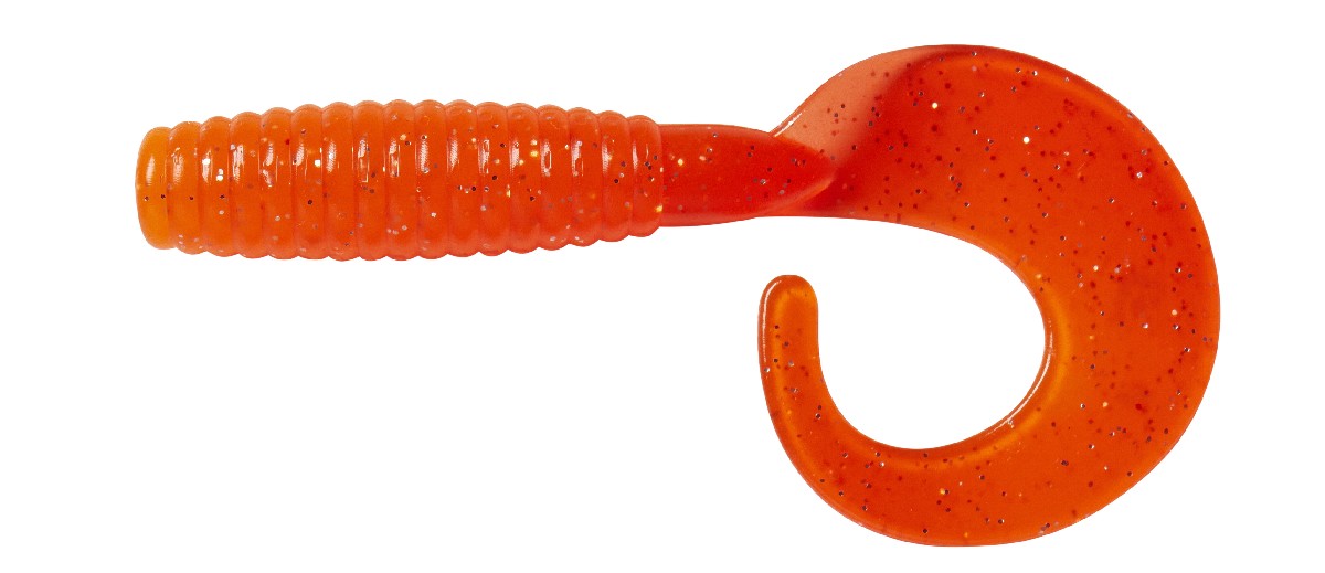 DAM Grup Curl Tail 7 cm UV Orange Silver