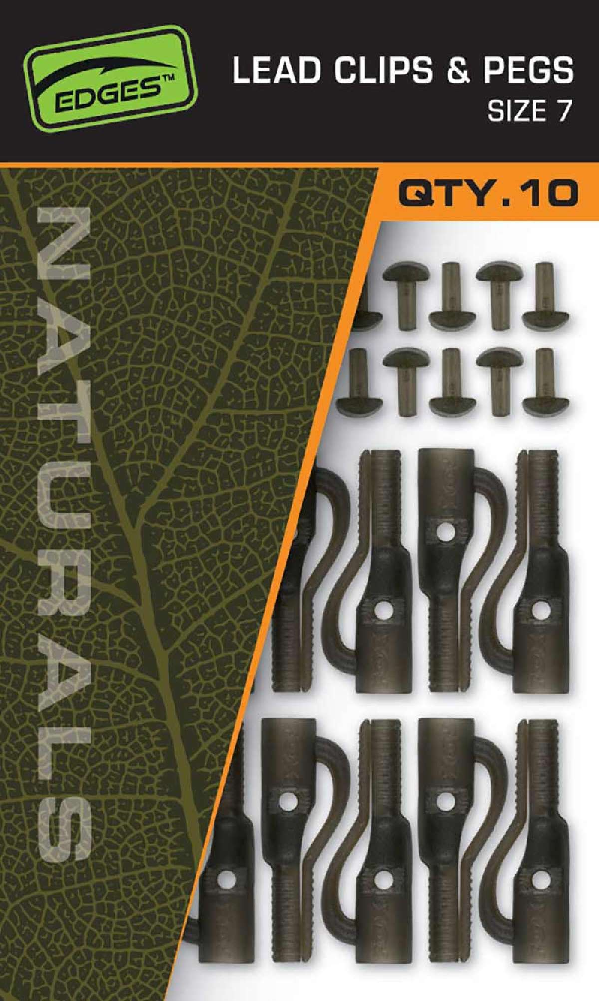 Fox Naturals Lead Clip & Pegs (10 pcs) size 7
