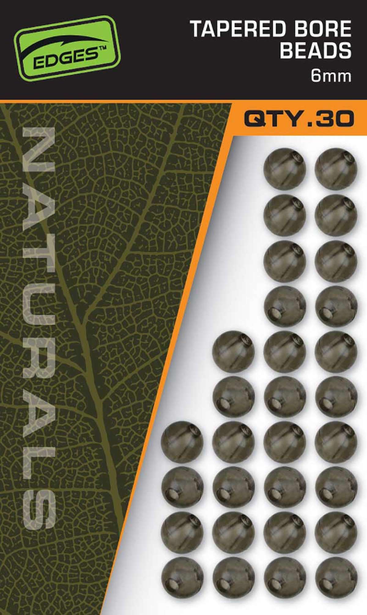 Fox Naturals Tapered Bore Beads (30 pcs) 6mm