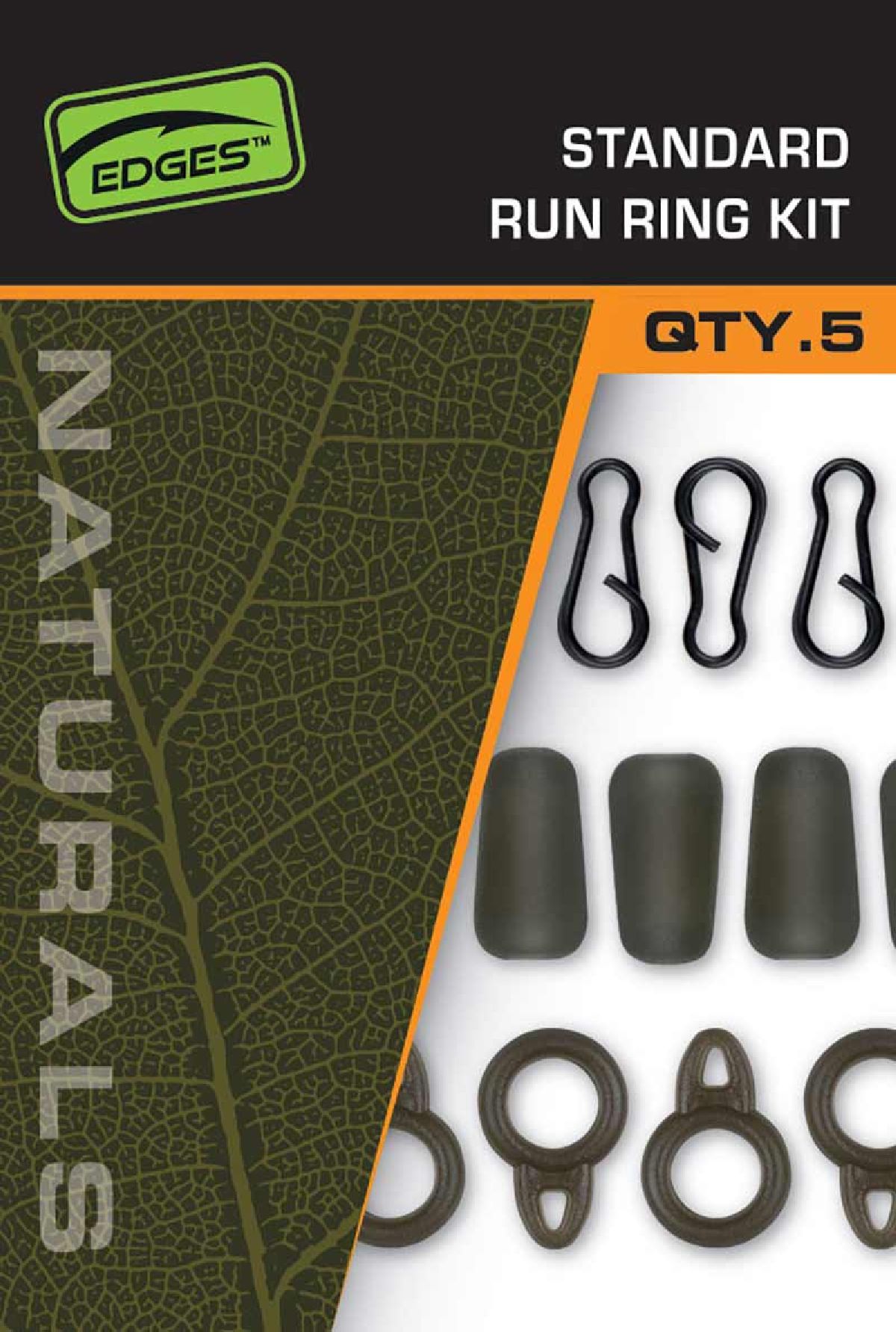 Fox Carp - End Tackle Naturals Standard Run Ring Kit x 8 - Fox Carp