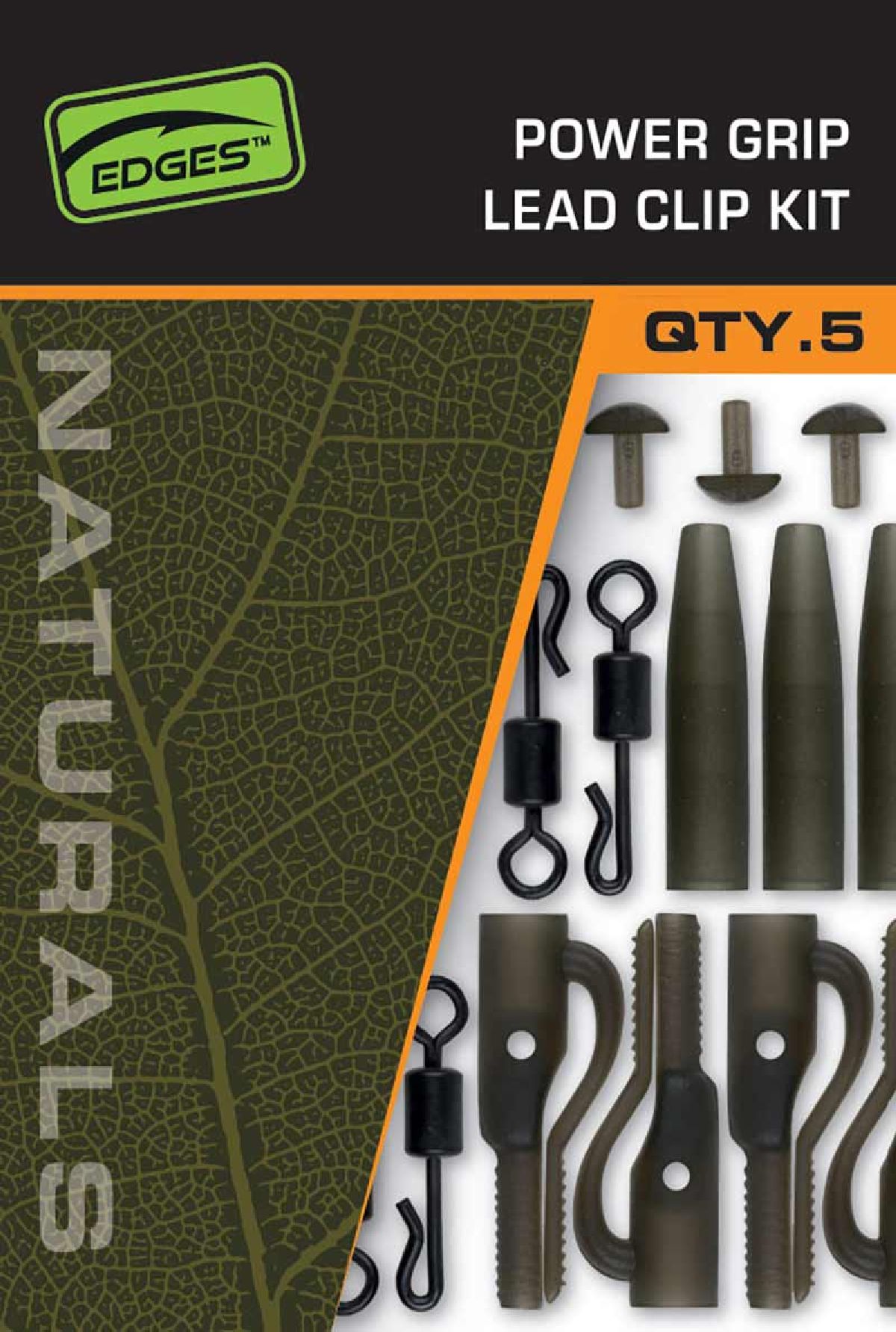 Fox Naturals Power Grip Lead Clip Kit (5 pcs)