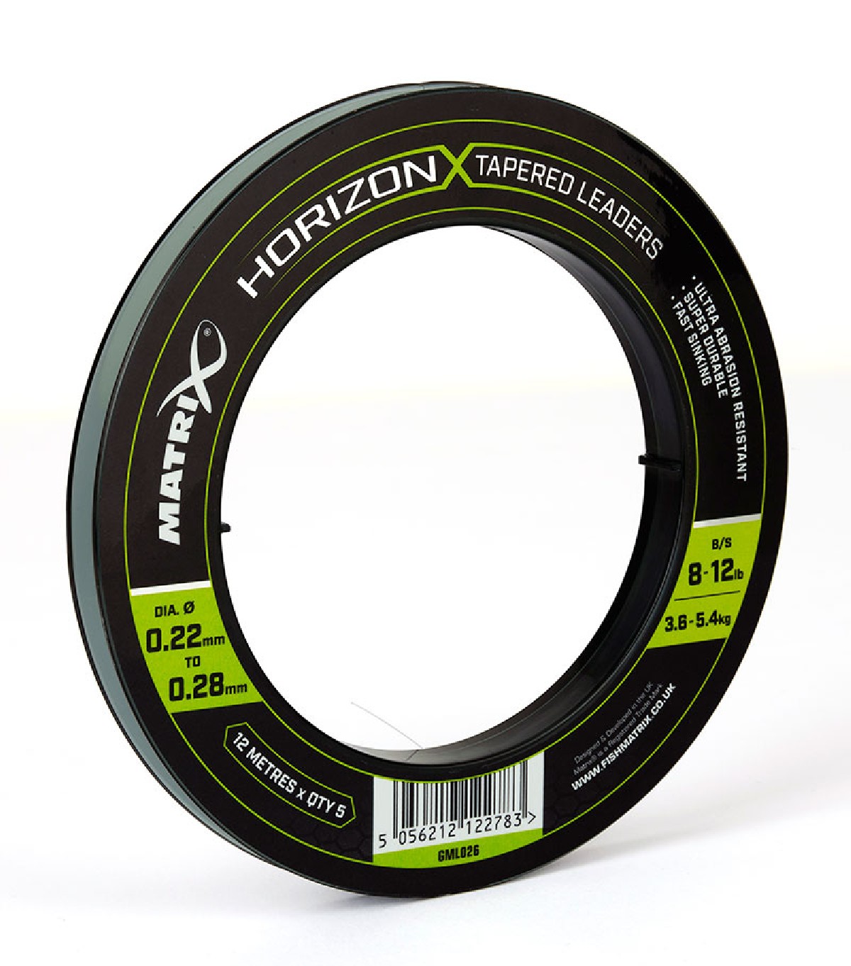 Fox Matrix Horizon X Tapered Shock Leader 8Lb/12Lb (12M) 5St.