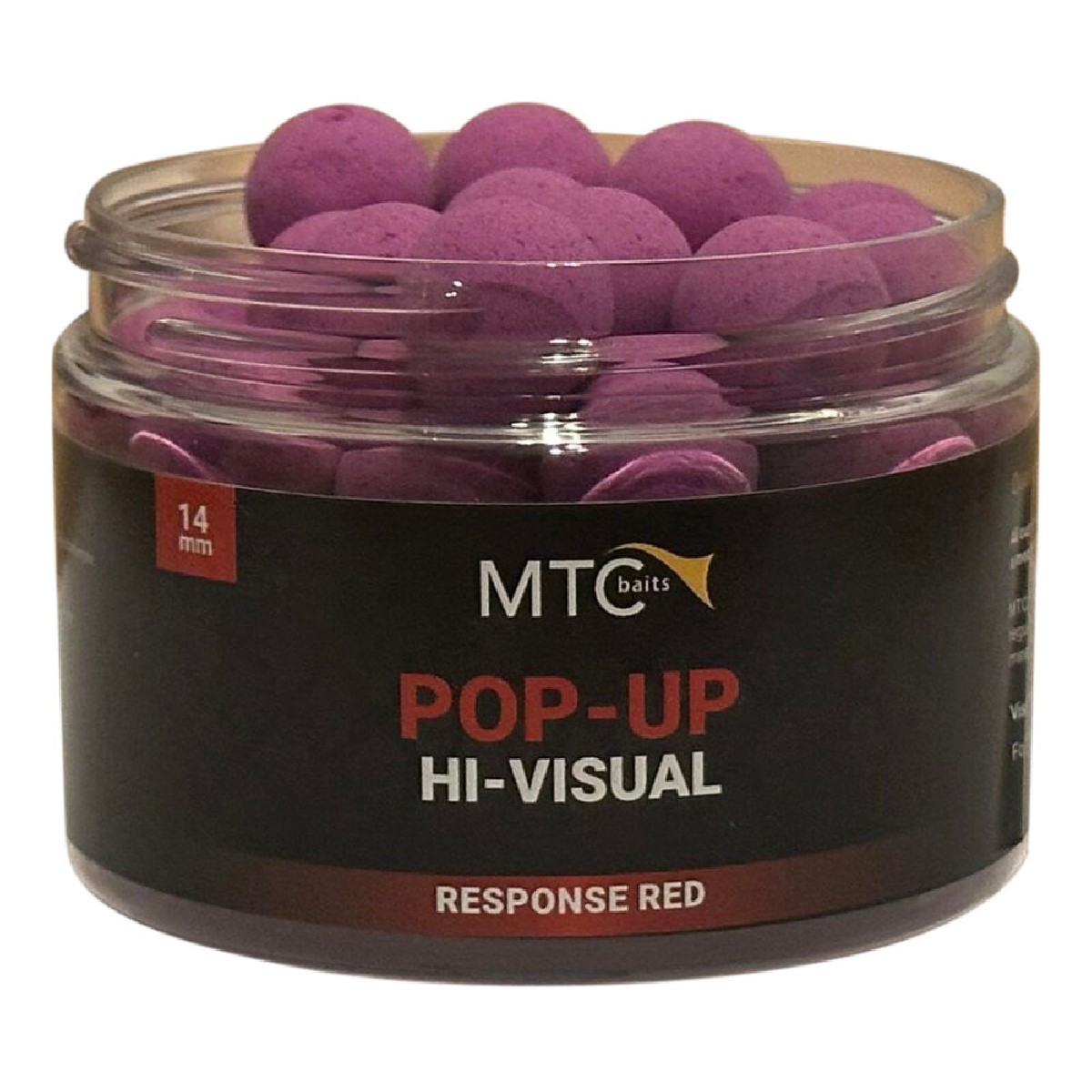 MTC Baits Response Red Big Fish Pop-Up Hi-Visual 14mm