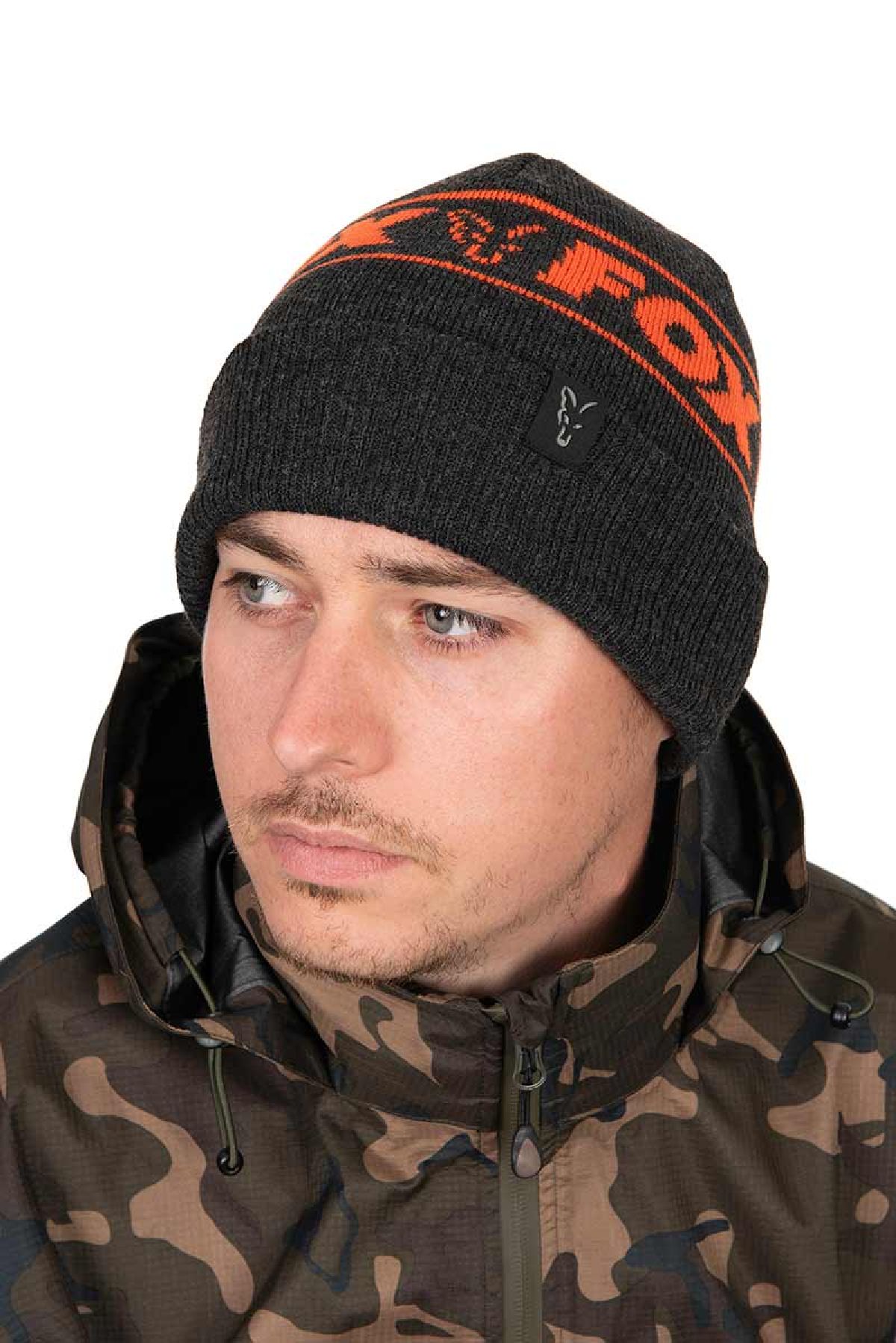 Fox Collection Beanie Vismuts Black/Orange | Vismuts