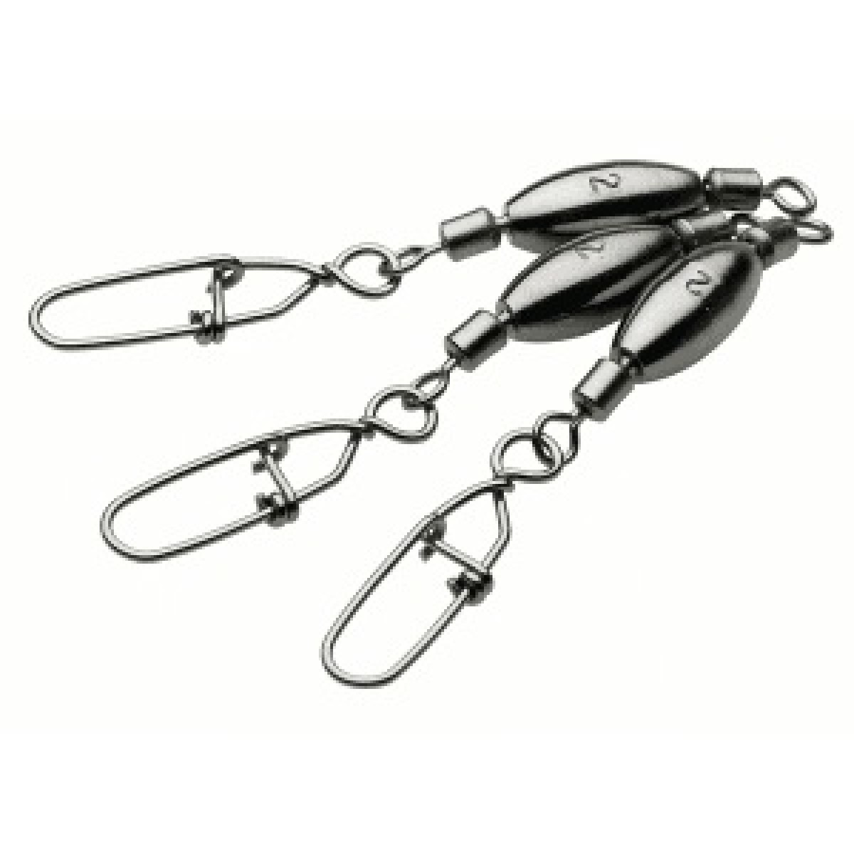 Kinetic Weighted Swivel With Dual Snap Black 7 gr 3pc. Kinetic Weighted Swivel With Dual Snap Black 7 gr 3pc.