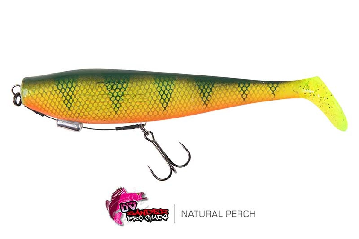 Fox Rage Zander Pro Shad Loaded 16cm UV Natural Perch